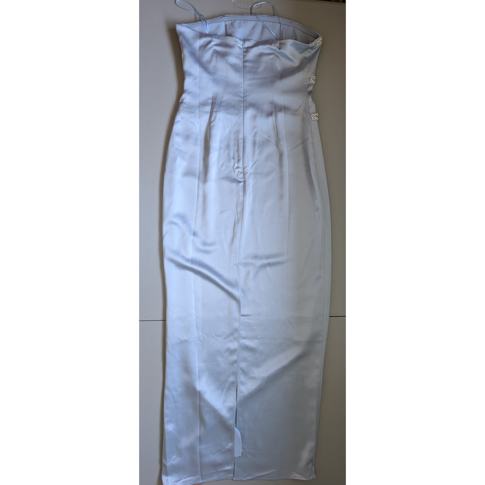 NWD Reformation Araminta Faux Pearl Maxi Dress Gown Size 6 mineral #4A501 - Picture 5 of 15